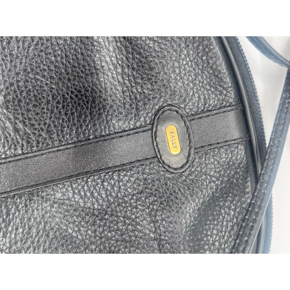 Vintage Bally Black Leather Crossbody Bag - Picture 3 of 6